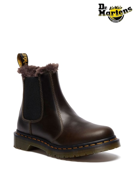 Dr. Martens Brown Leonore Orleans Boot (W72151) | €238