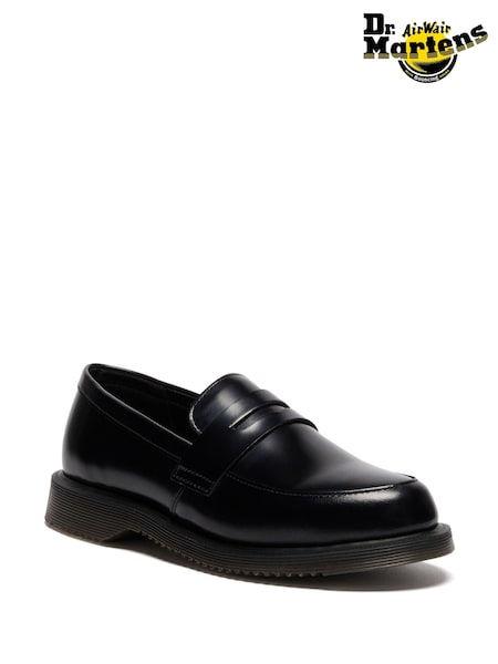Dr. Martens Black Temara Polished Smooth Shoes (W72161) | €184