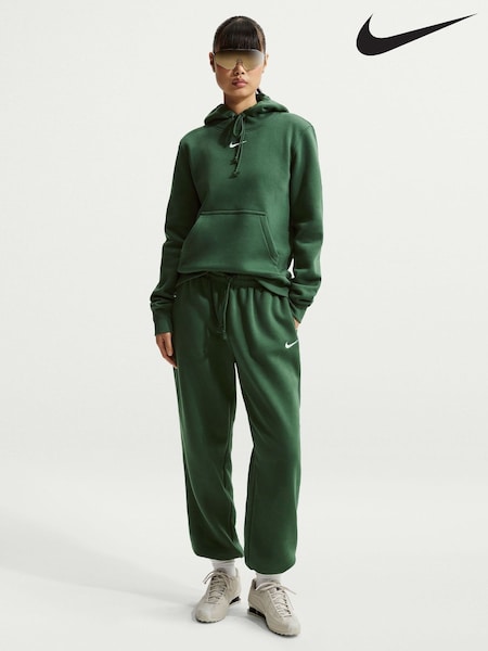 Nike Green Oversized Phoenix Fleece High Waisted Joggers (W72384) | kr864