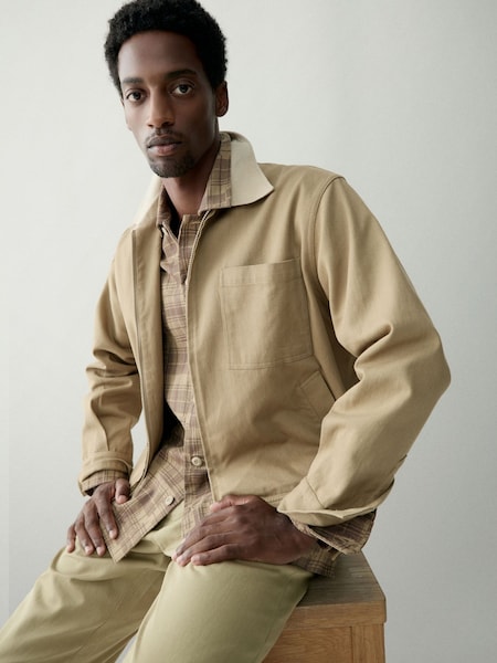 Universal Works Natural Rose Bowl Zip Up Jacket (W72560) | €238