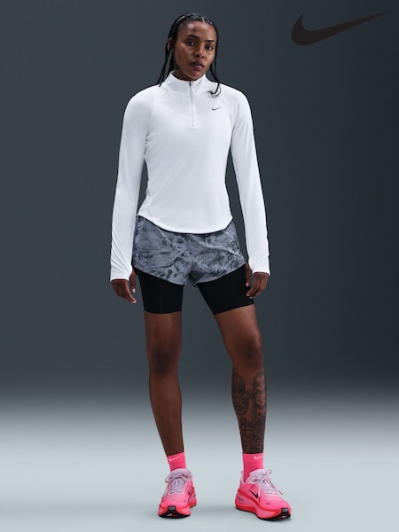 Nike White Tempo Dri-FIT 1/2-Zip Running Top (W72585) | kr628