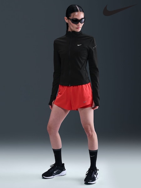 Nike Black Swift Dri-FIT Full-Zip Running Mid Layer T-Shirt (W72589) | kr1 580