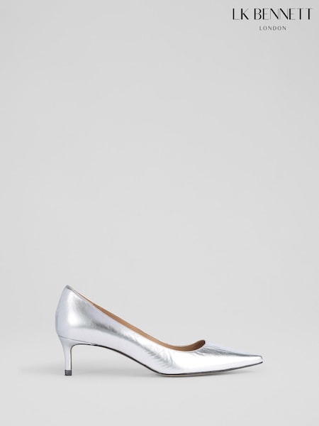 LK Bennett Metallic Signature Leather Low Heel Courts (W72929) | 13,758 UAH