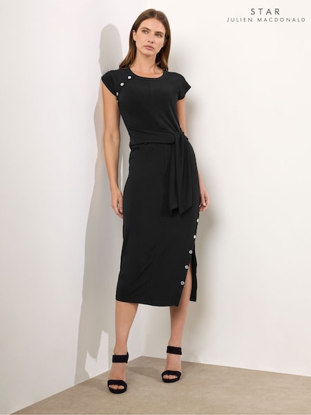 Star by Julien MacDonald Poppa Detail Tie Waist Dress (W72940) | R$ 640