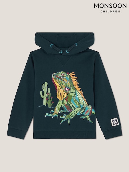 Monsoon Blue Iguana Long Sleeve Hoodie (W72981) | €33 - €37