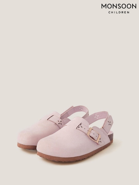 Monsoon Pink Cutwork Mules (W72997) | AED178 - AED206
