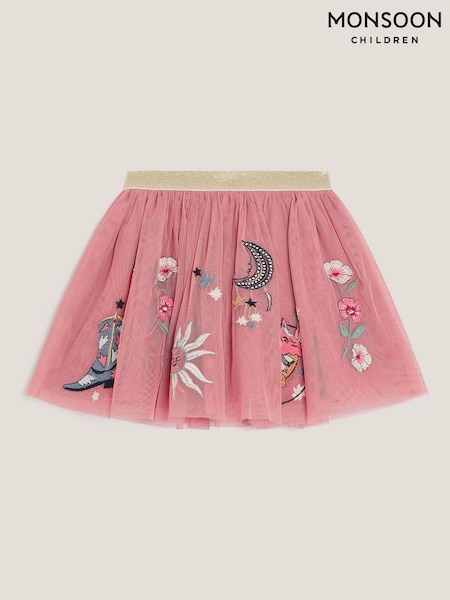 Monsoon Pink Cowboy Embroidered Tutu Skirt (W73006) | €34 - €40
