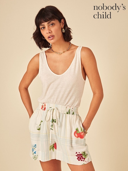 Nobodys Child White Jen Fruit Print Shorts (W73019) | € 76