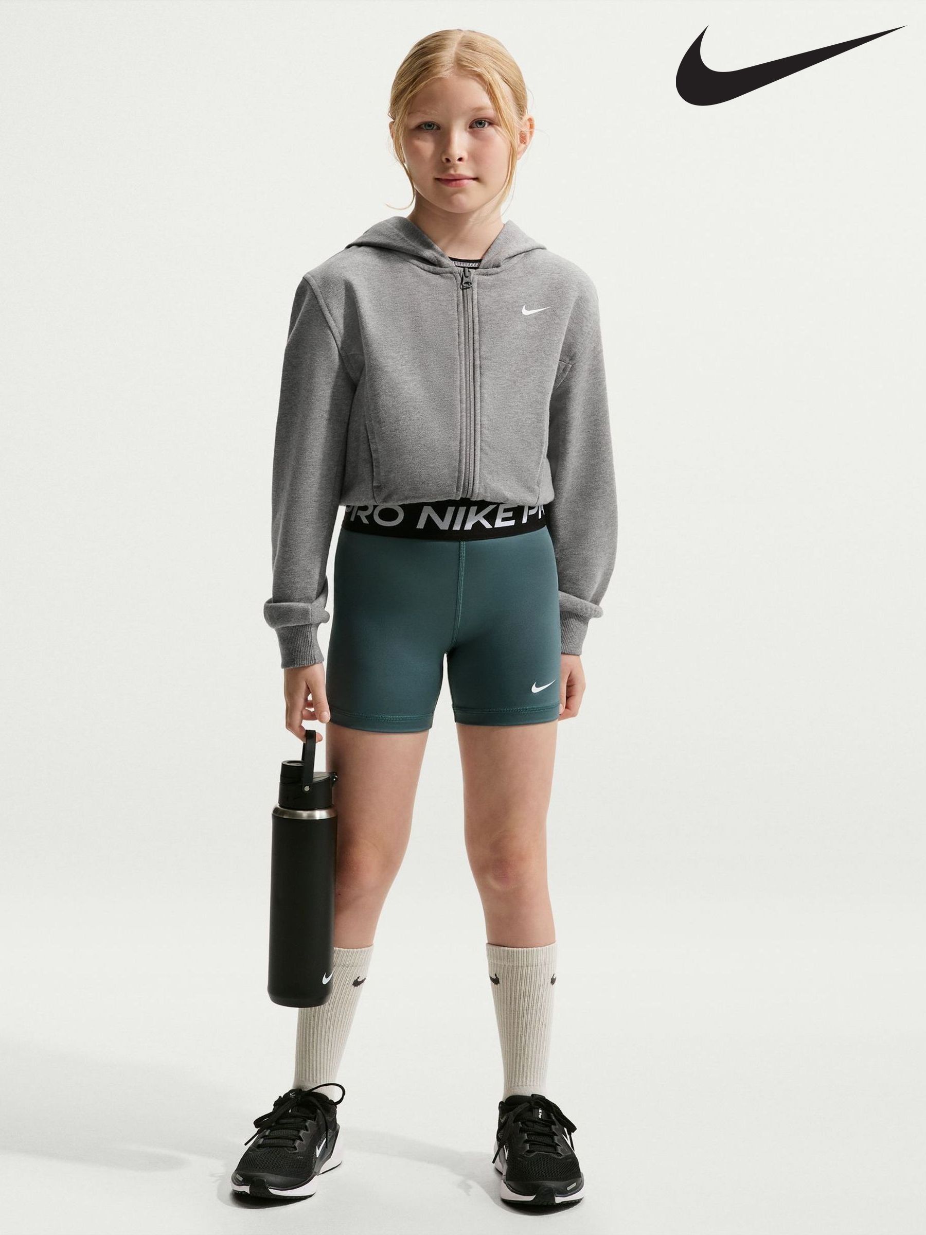 grey nike cycling shorts