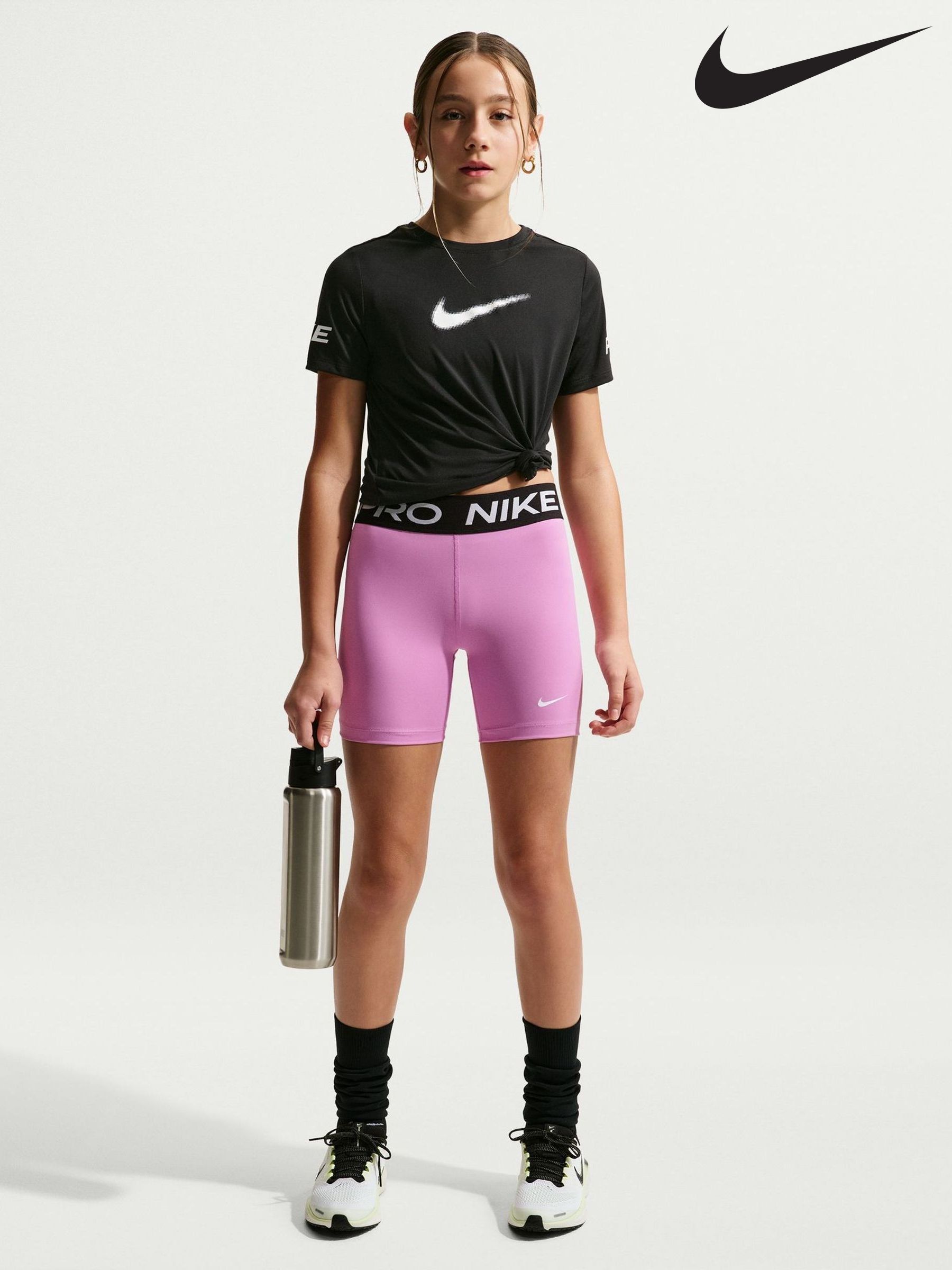 pink nike cycling shorts