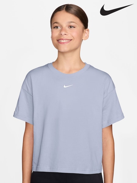 Ghost Blue - Nike Sportswear Boxy T-Shirt (W73156) | 127 LEI