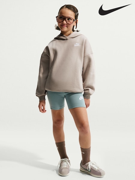 Neutrale Farbe - Nike Oversized Sportswear Club Fleece Pullover Hoodie (W73183) | 59 €