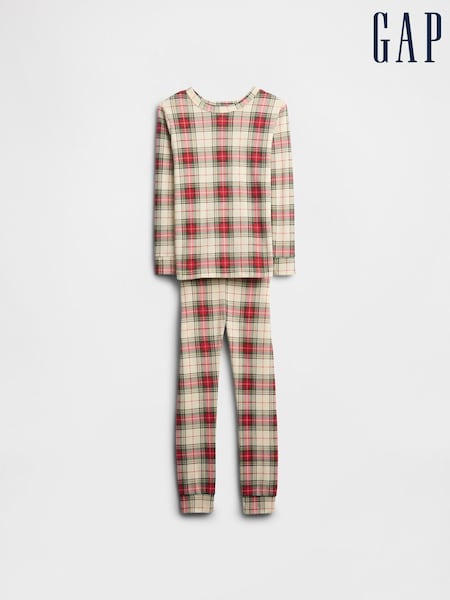 Gap Red Check Long Sleeve Pyjama Top and Bottoms Set (6mths-5yrs) (6mths-5yrs) (W73218) | €22.50