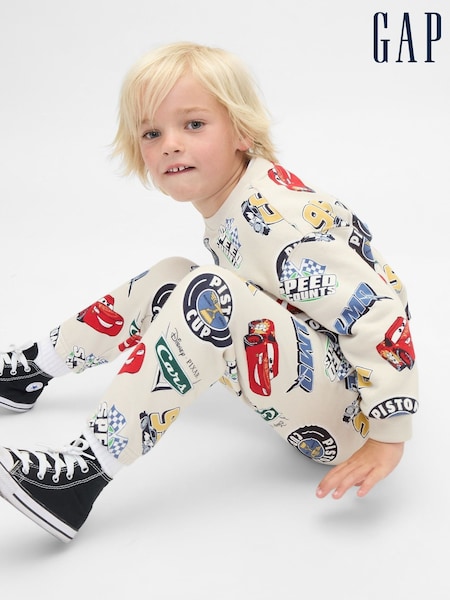Creme - Gap Disney VintageSoft Cars Sweatshirt & Joggers Set (6mths-5yrs) (6mths-5yrs) (W73235) | 70 €