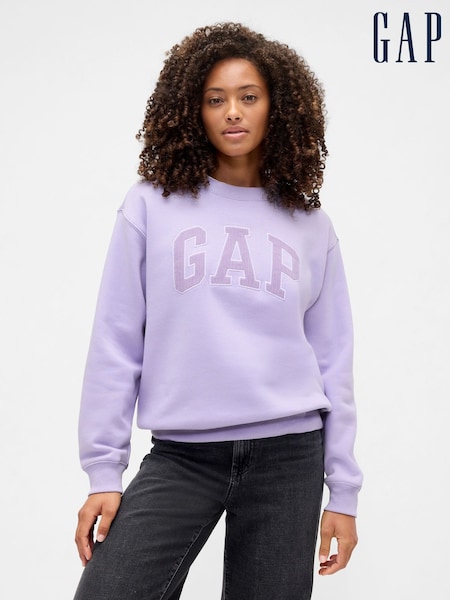 Gap Purple Relaxed Logo Sweatshirt (W73244) | €38