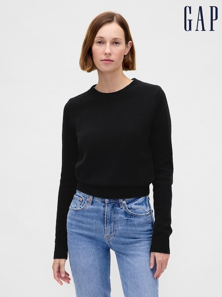 Gap Black CashSoft Crew Neck Jumper (W73271) | €45