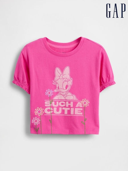 Gap Disney Ruffle Sleeve Round Neck T-Shirt (6mths-5yrs) (6mths-5yrs) (W73283) | € 18