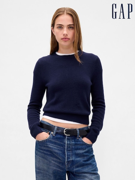 Gap Navy Blue CashSoft Crew Neck Jumper (W73322) | €45