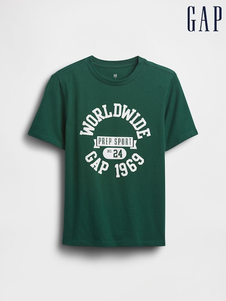 Gap Green Logo Graphic T-Shirt (4-13yrs) (4-13yrs) (W73334) | €14
