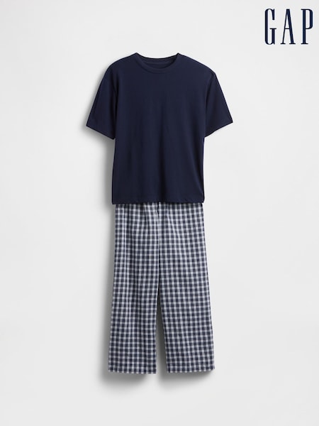 Gap Navy Blue Pyjama Top & Trousers Set (6-13yrs) (6-13yrs) (W73356) | €46