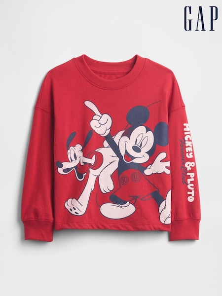 Gap Red Disney Mickey Mouse Halloween Graphic T-Shirt (6mths-5yrs) (6mths-5yrs) (W73365) | €23
