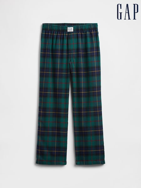 Gap Green Plaid Matching Family Christmas Pyjama Bottoms (4-13yrs) (W73367) | €23