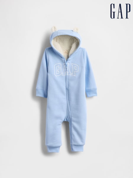 Gap Blue Logo Sherpa One-Piece (Newborn-24mths) (0-24mths) (W73369) | € 47