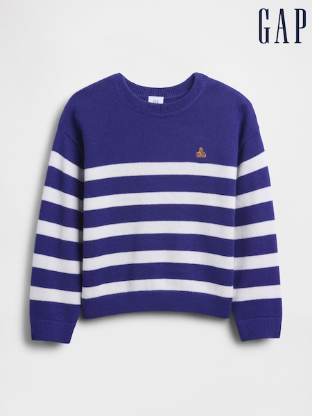 Gap Blue Brannan Bear Crew Neck Jumper (6mths-5yrs) (6mths-5yrs) (W73391) | €25