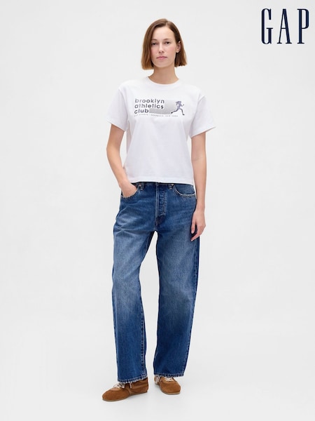 Gap Brooklyn Athletics Club Relaxed Graphic T-Shirt (W73439) | € 33