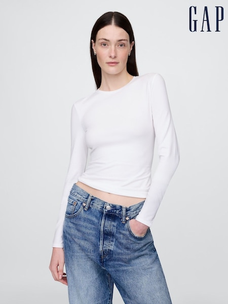 Gap White CloseKnit Jersey Short Sleeve T-Shirt (W73441) | €19