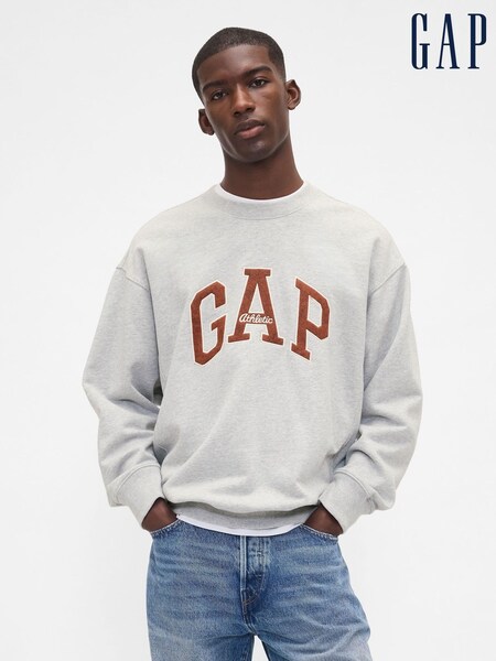 Gap Grey Oversized Heavyweight Logo Sweatshirt (W73444) | €85