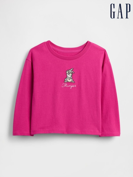 Gap Pink Thumper Disney Graphic Long Sleeve T-Shirt (6mths-5yrs) (6mths-5yrs) (W73467) | €20