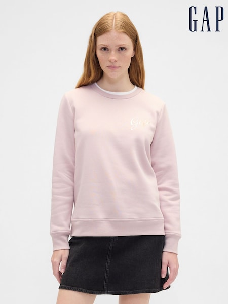 Gap Pink Logo Crewneck Sweatshirt (W73526) | €32.50