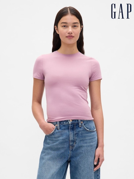 Gap Blush Pink CloseKnit Jersey Short Sleeve T-Shirt (W73538) | €16