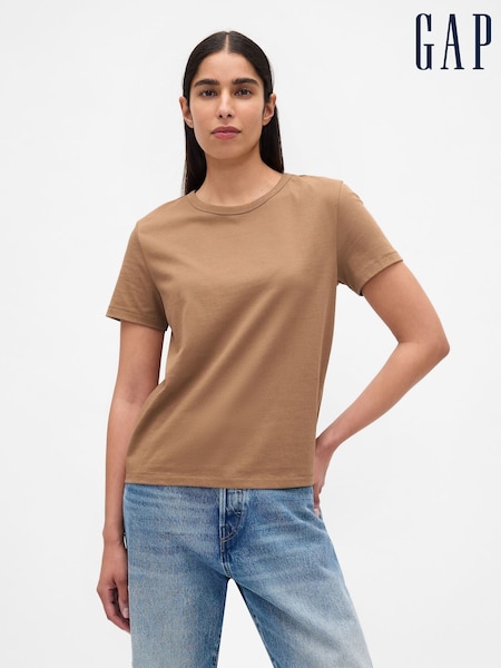 Gap Brown Cotton VintageSoft T-Shirt (W73551) | €19