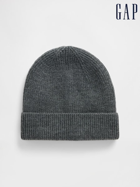 Gris - Gap Cosy Ribbed Beanie (W73618) | 17 €
