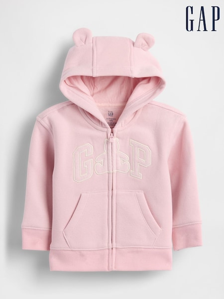 Gap VintageSoft Bear Logo Zip Hoodie (Newborn-24mths) (0-24mths) (W73634) | € 29