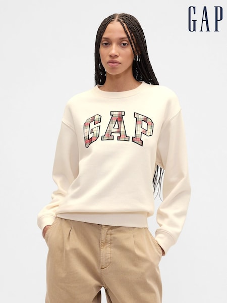 Gap Cream Logo Fleece Sweatshirt (W73695) | €38