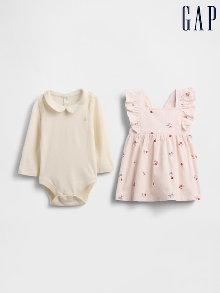 Gap Pink Corduroy Overall Outfit Set (Newborn-24mths) (0-24mths) (W73724) | € 62