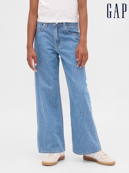 Gap Blue Low Waisted Stride Wide Leg Jeans (5-13yrs) (5-13yrs) (W73727) | €37