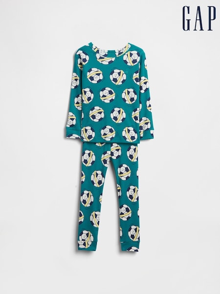 Gap Blue Brushed Cotton Pyjama Set (6mths-5yrs) (6mths-5yrs) (W73735) | €24