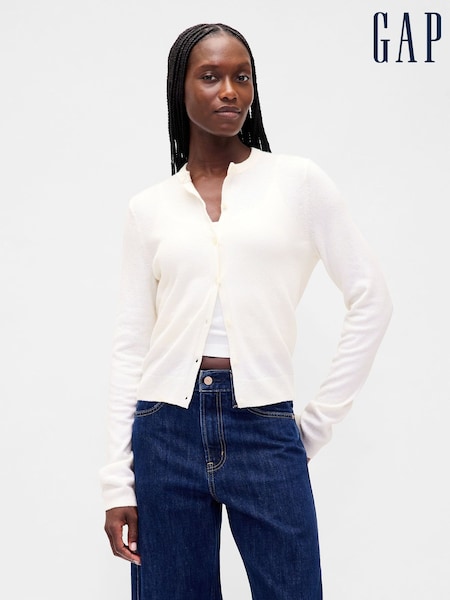 Gap White Soft Touch Crop Cardigan (W73746) | €57