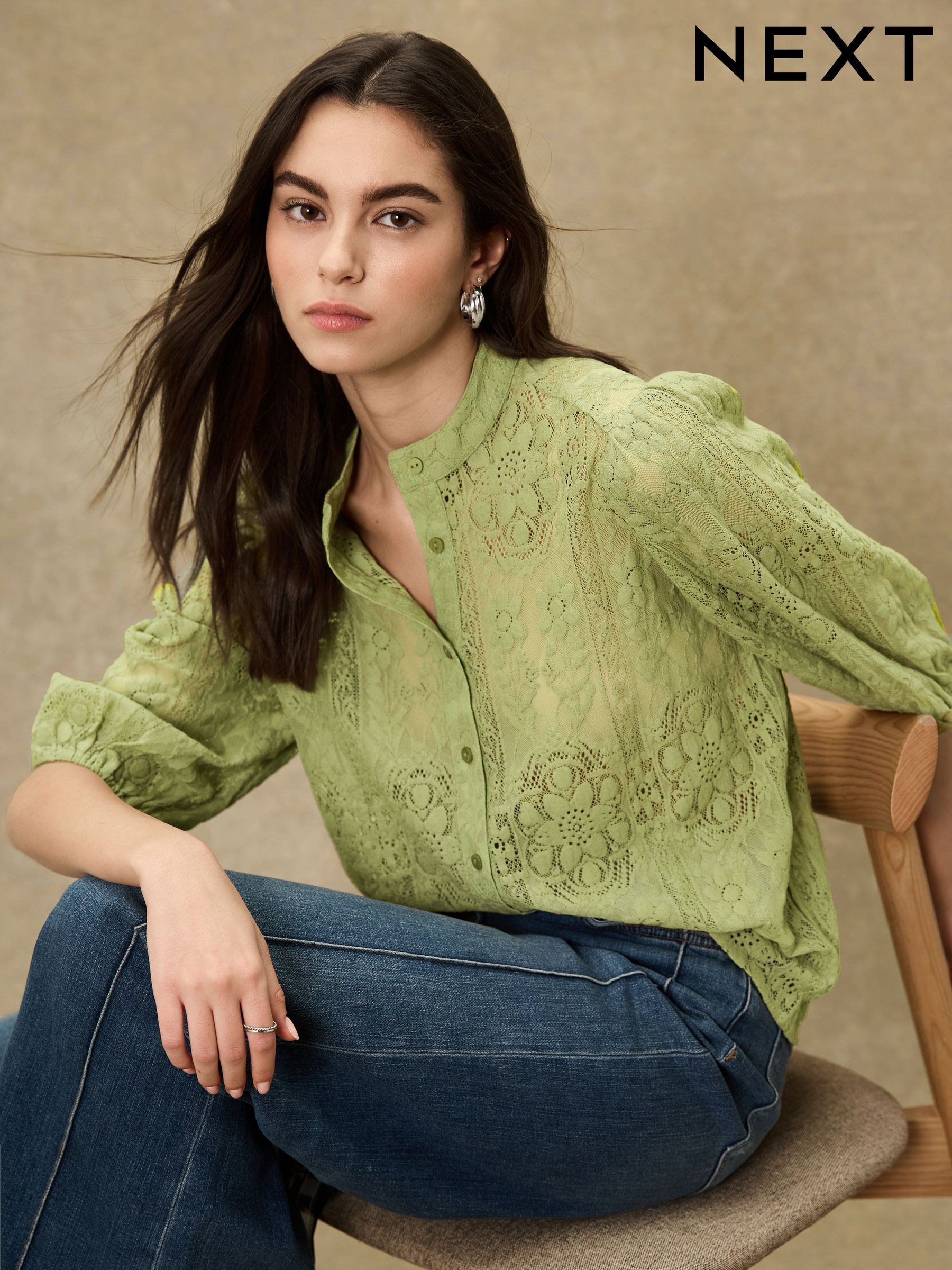 Buy Women's Blouses Next Curve Lace Online | Next Macau