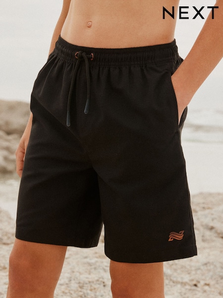 Black Longer Length Swim Shorts (1.5-16yrs) (W73787) | AED30 - AED61