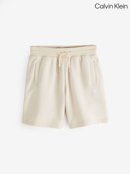 Calvin Klein Cream Mini Badge Shorts (W73790) | €58 - €63