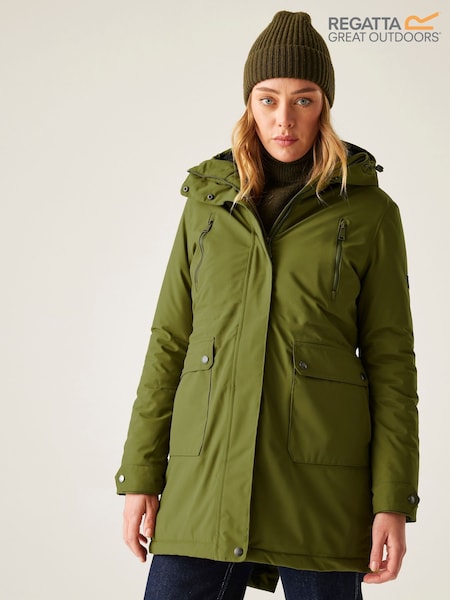 Regatta Green Valenta Isotex Stretch 15000 Heavyweight Waterproof Jacket (W74202) | € 153