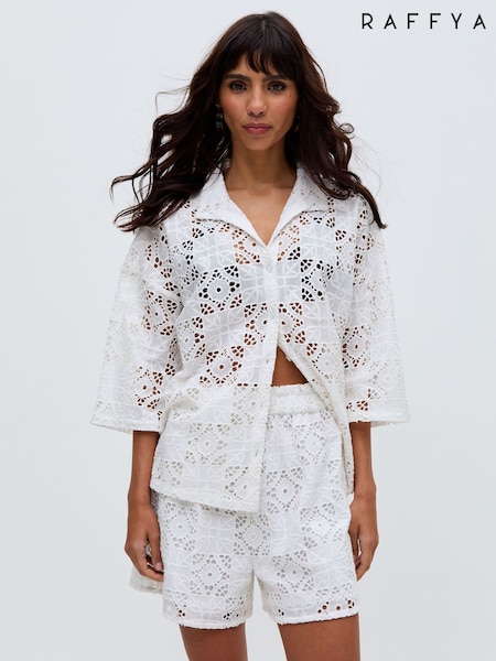 Raffya Shelli All-Over Broderie Anglaise Shirt (W74222) | 91 €