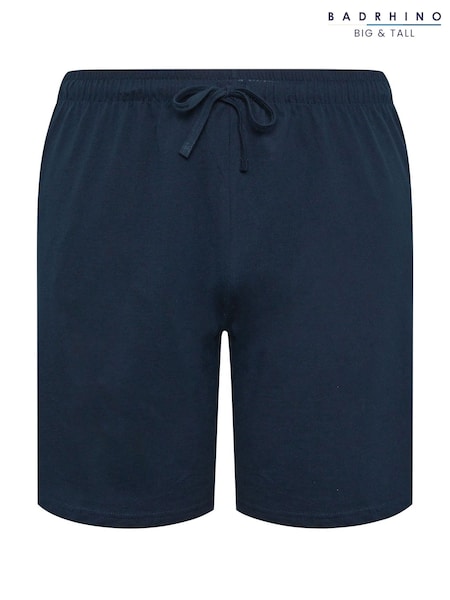 BadRhino Big & Tall Blue Jersey Lounge Shorts (W74226) | €31