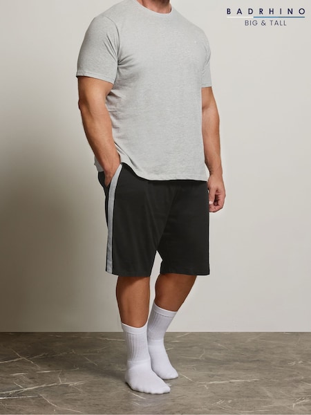BadRhino Big & Tall Black Jersey Lounge Shorts (W74227) | €31