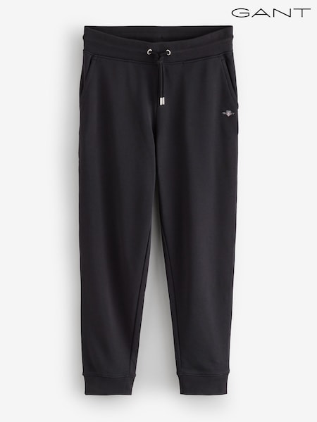 GANT Black Regular Shield Logo Jersey Joggers (W74255) | €132